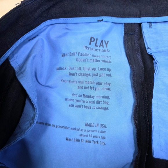 Bluffworks Black Work Play 5 Pocket Performance Chino Pants Size 37 W 32 L - Picture 4 of 9